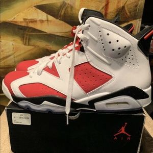 Retro Jordan Carmine 6 size 12